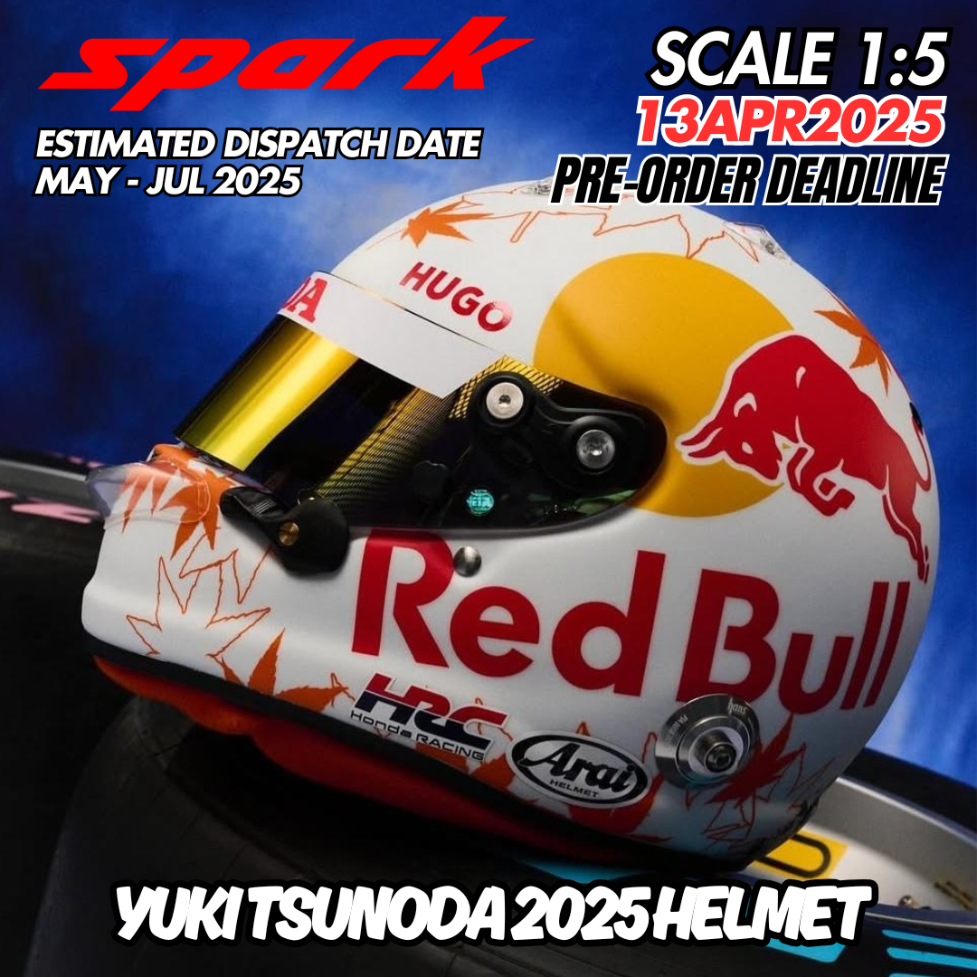 Pre-Order] Spark 1:5 Visa Cash App RB 2025 Yuki Tsunoda Helmet – PACIERS  香港一級方程式實體店