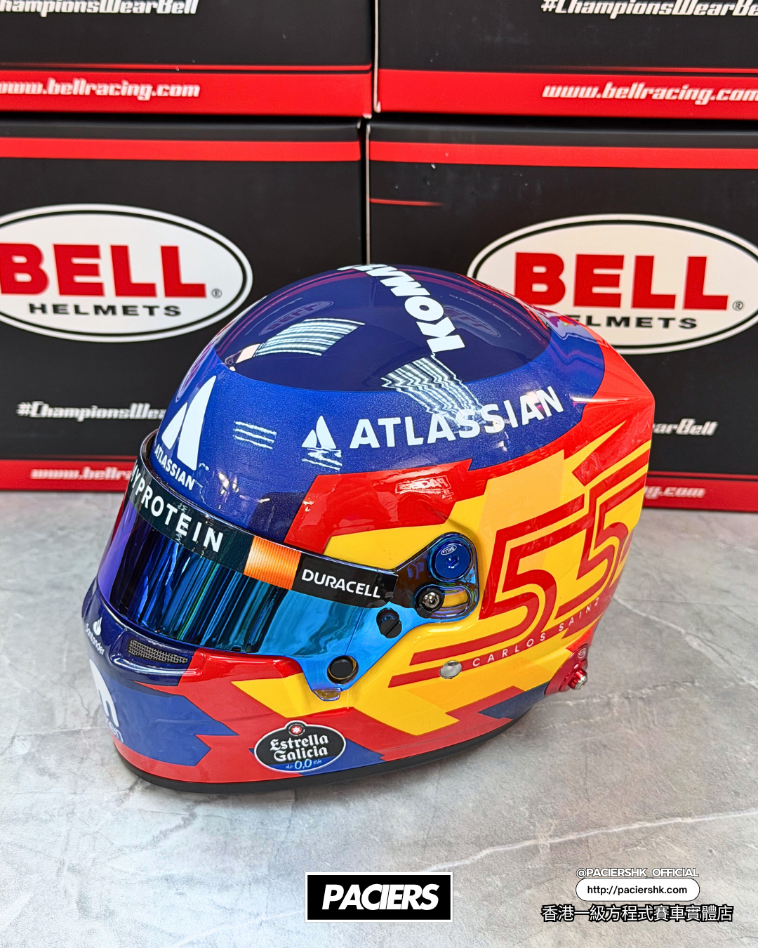 Bell 1:2 Williams Racing 2025 Carlos Sainz Helmet