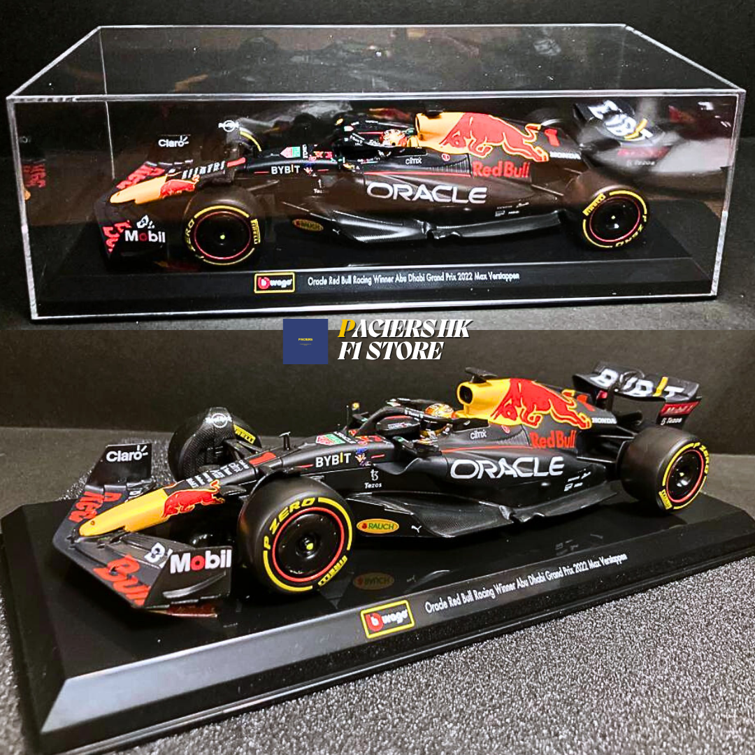 Bburago Oracle Red Bull Racing RB18 (2022) Max Verstappen World Champion Edition 1:24