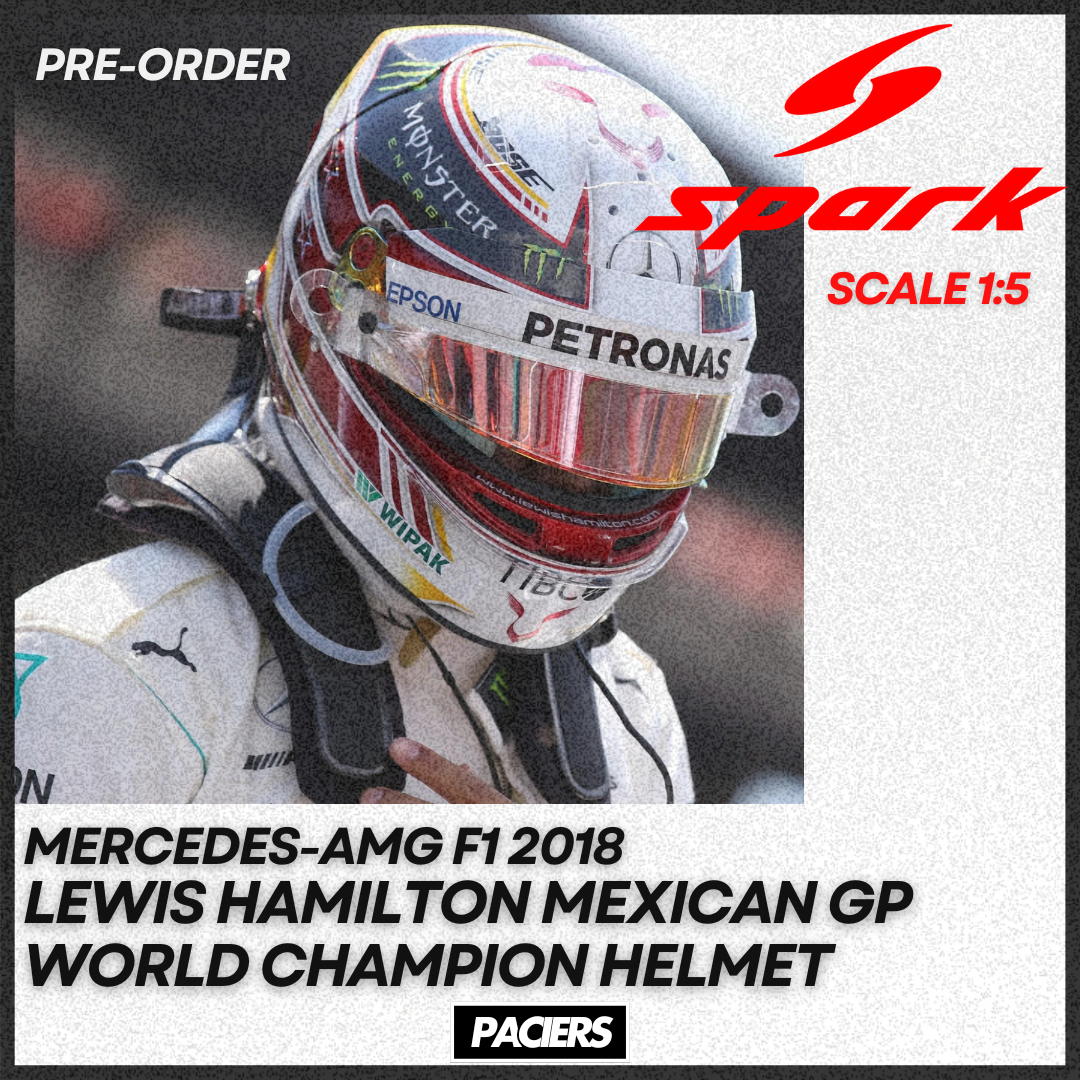 Spark 1:5 Mercedes-AMG F1 2018 Lewis Hamilton Mexican GP World Champion Helmet