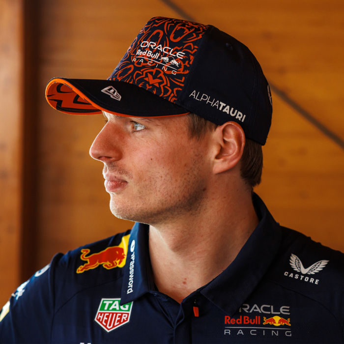 Red Bull Racing 2025 Max Verstappen Orange Lion Driver Cap