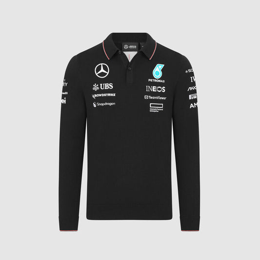 [Pre-Order] Mercedes-AMG F1 2024 Team Long Sleeve Polo