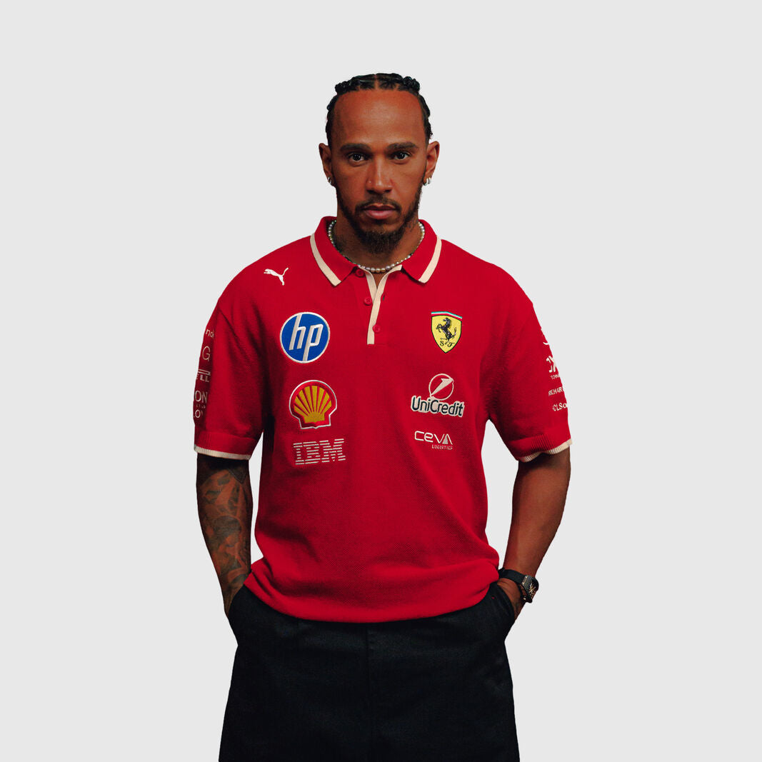 Scuderia Ferrari 2025 Chinese GP Team Knitted Polo