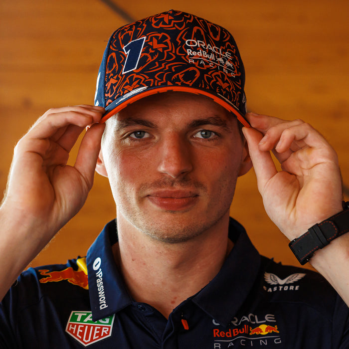 Red Bull Racing 2025 Max Verstappen Orange Lion Driver Cap