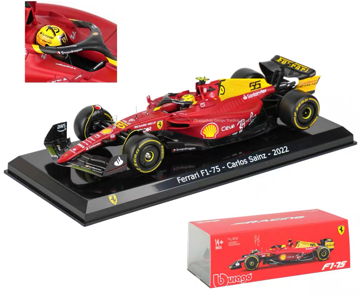Bburago 1:24 Scuderia Ferrari 2022 F1-75 Monza Special Livery