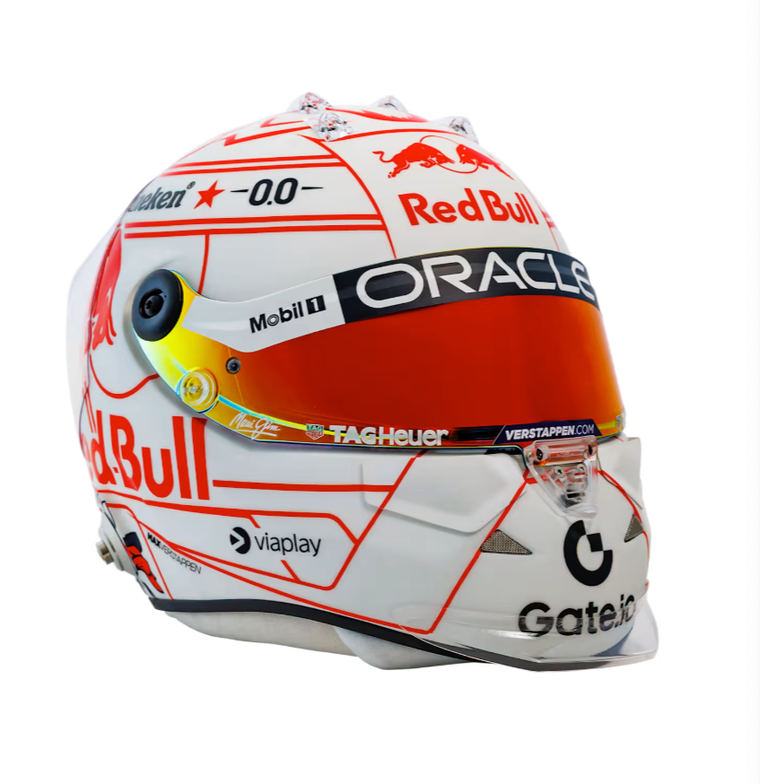 [Pre-Order] Red Bull Racing 2025 Max Verstappen Japanese GP Helmet 1:4 1:2