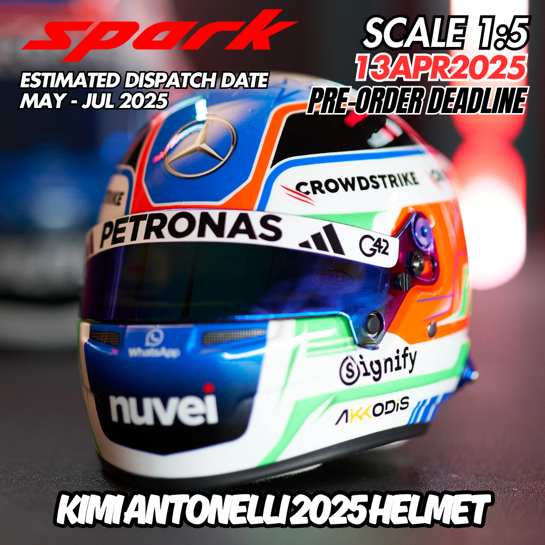Spark 1:5 Mercedes-AMG F1 2025 Kimi Antonelli Helmet