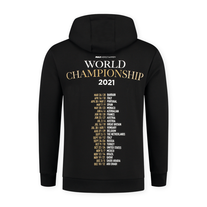 Red Bull Racing 2021 Max Verstappen World Champion 2021 Hoodie