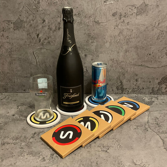 Ceramic Coaster - Tyre Set