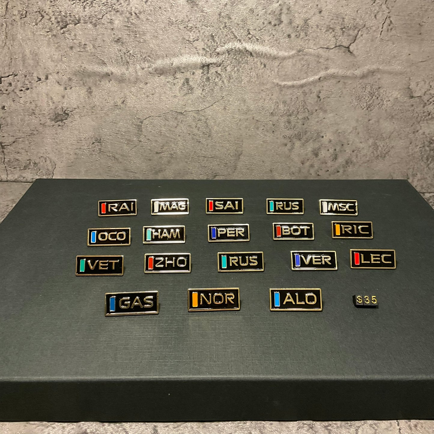 Electroplating Pin - 2023 F1 Race Drivers