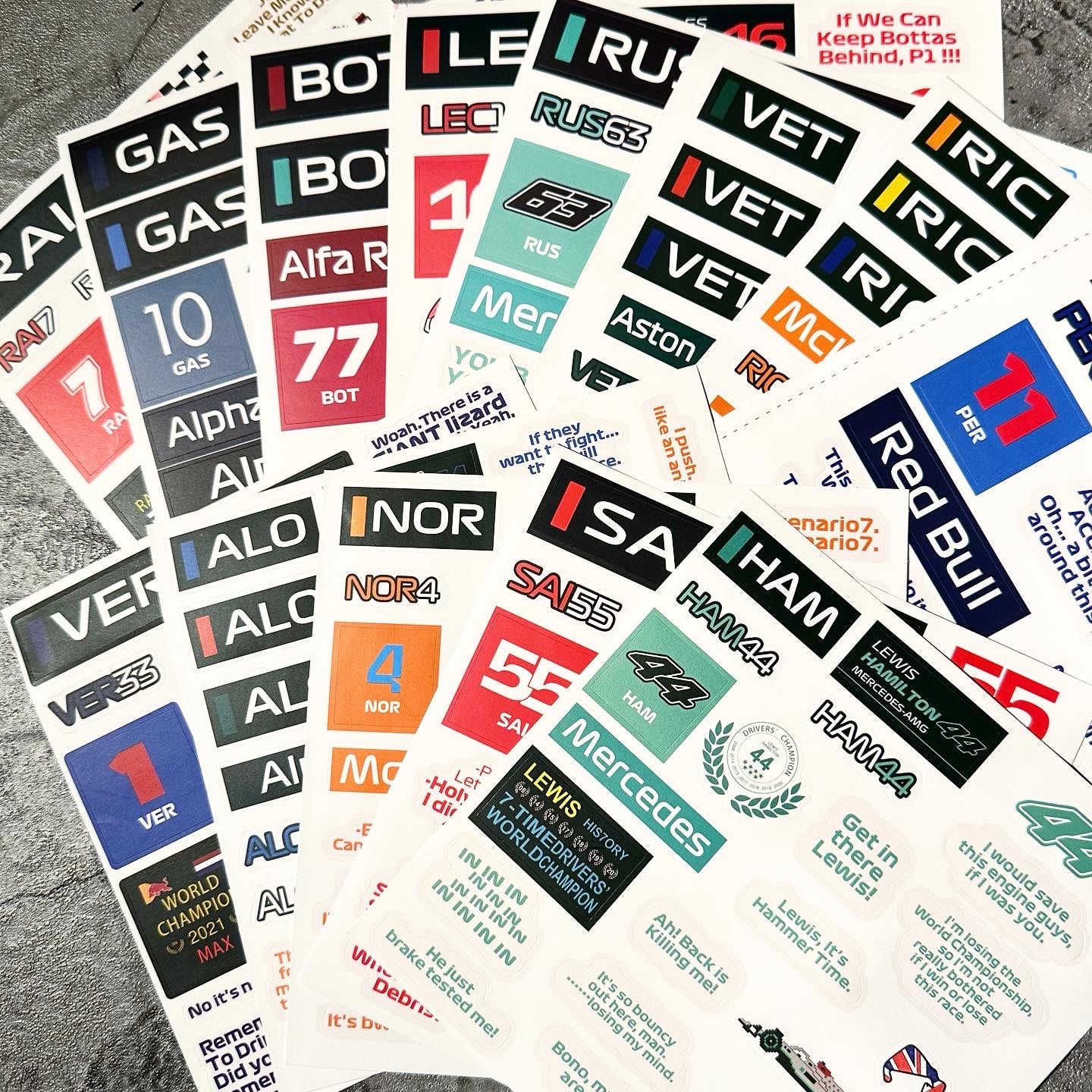 Stickers Drivers' Mix