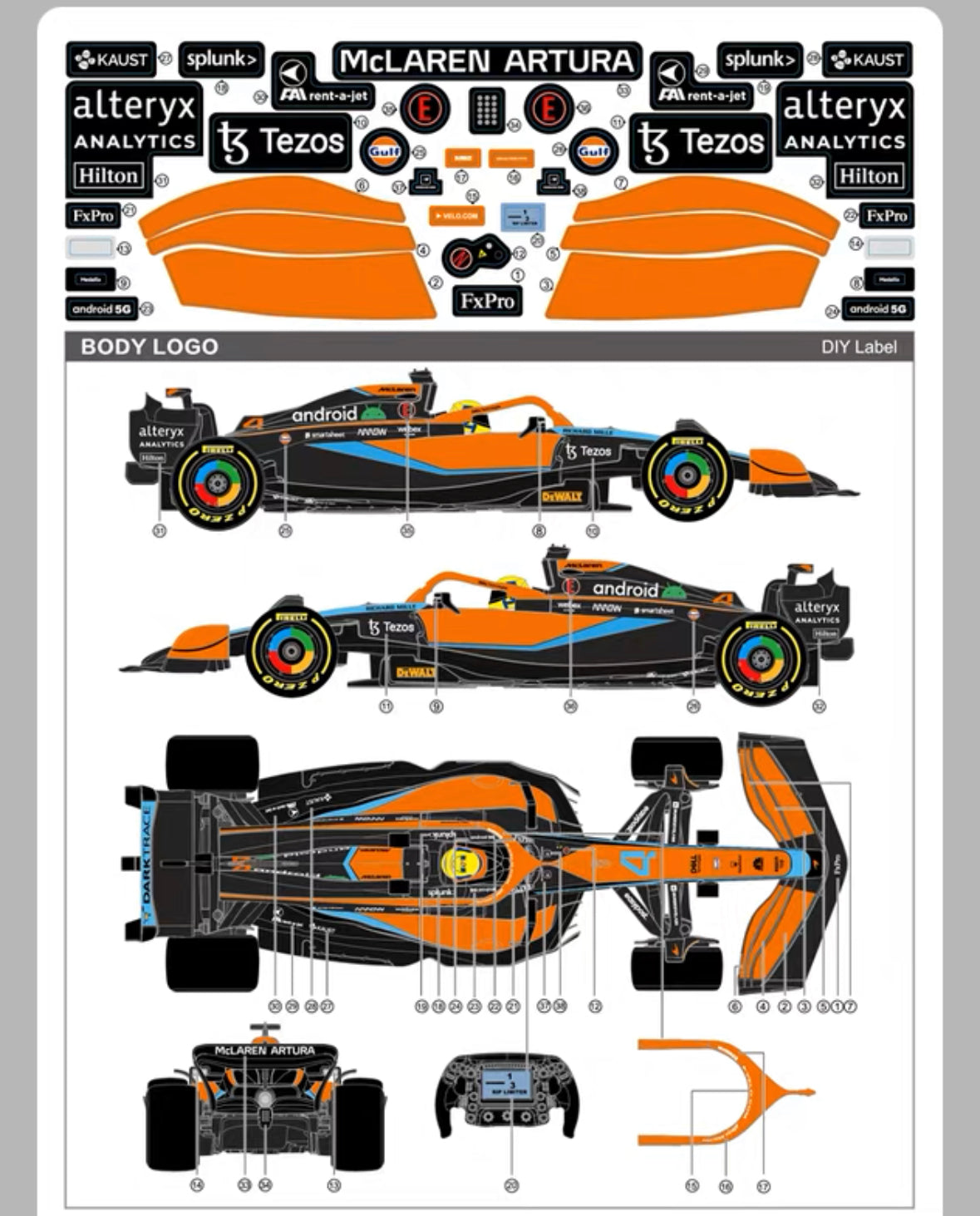 Rastar R/C F1 Race Car Mercedes-AMG F1 W11 EQ Performance (2020) 1/12