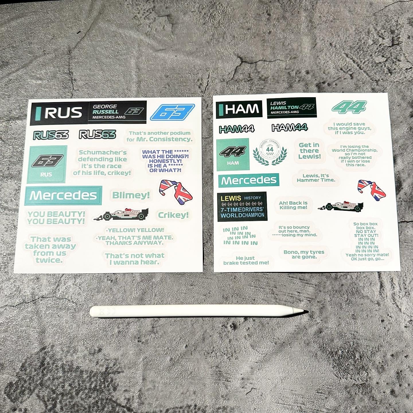 Stickers Drivers' Mix