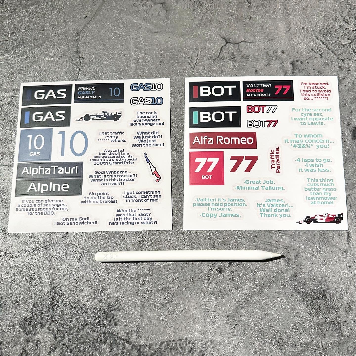 Stickers Drivers' Mix