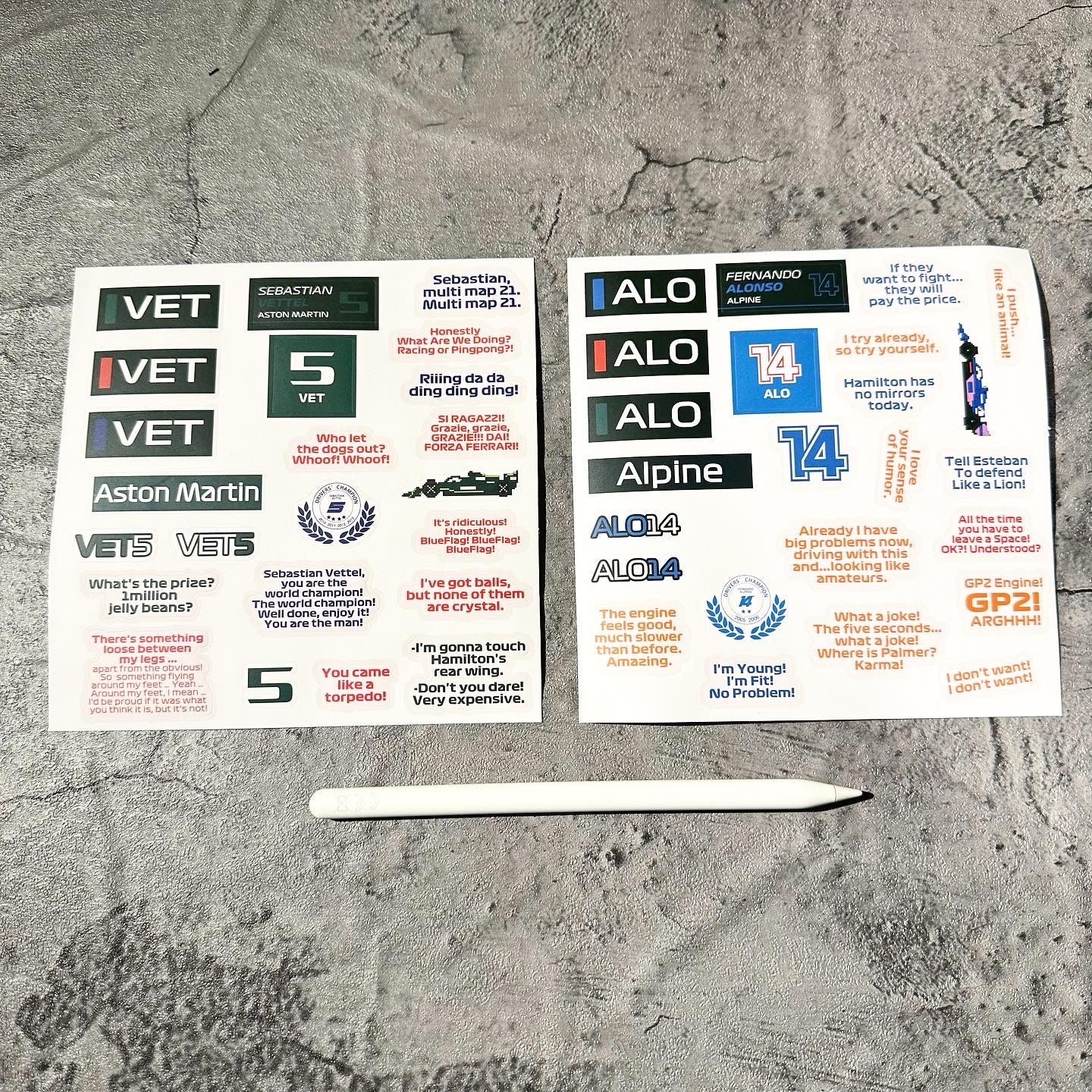 Stickers Drivers' Mix