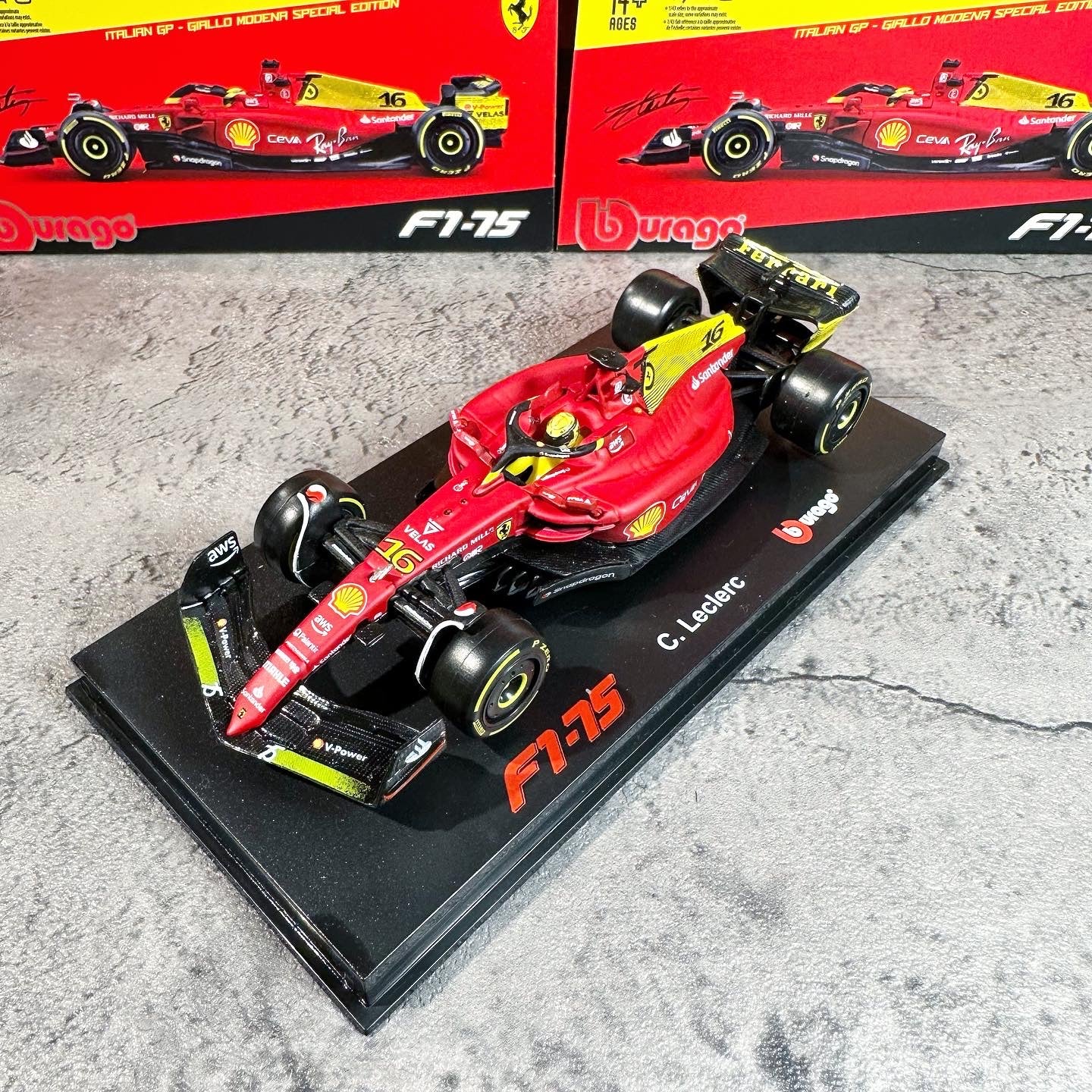 Bburago 1:43 2022 Ferrari Italian GP Monza #16 Charles Leclerc