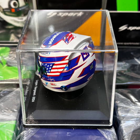 [In-Stock] Spark 1:5 Williams Racing 2024 Logon Sargeant Season Helmet Model