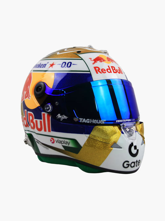 [Pre-Order] Red Bull Racing 2025 Max Verstappen Brazil GP Helmet 1:4 | 1:2