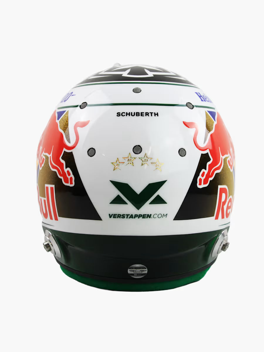 [Pre-Order] Red Bull Racing 2025 Max Verstappen Brazil GP Helmet 1:4 | 1:2