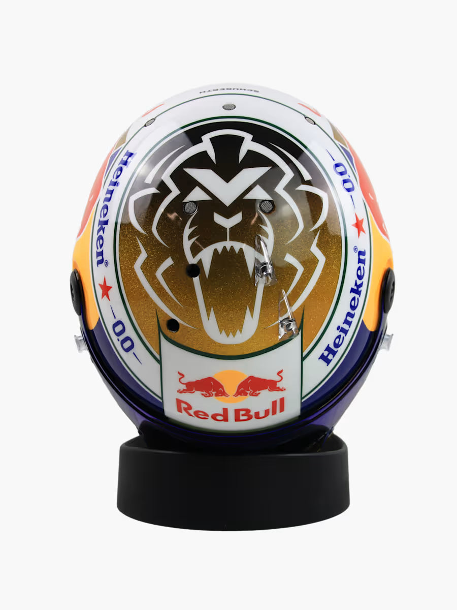 [Pre-Order] Red Bull Racing 2025 Max Verstappen Brazil GP Helmet 1:4 | 1:2