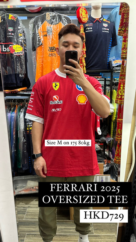 [Pre-Order] Scuderia Ferrari 2025 Team Oversized T-Shirt (2 Colours)