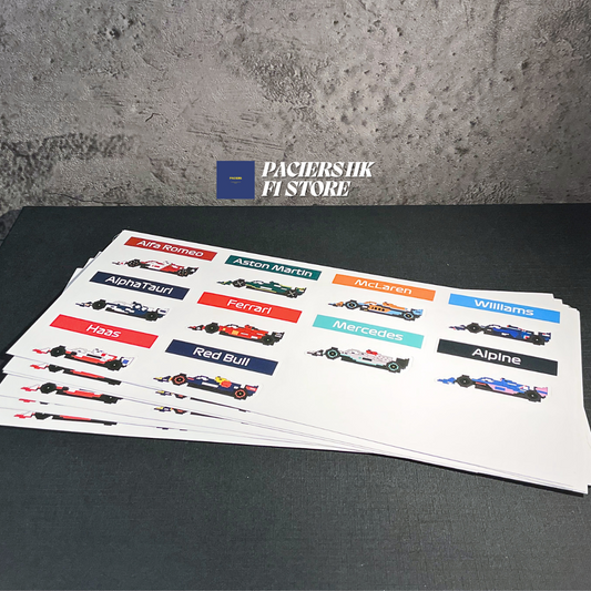 Teams and Cars Stickers - F1 2022