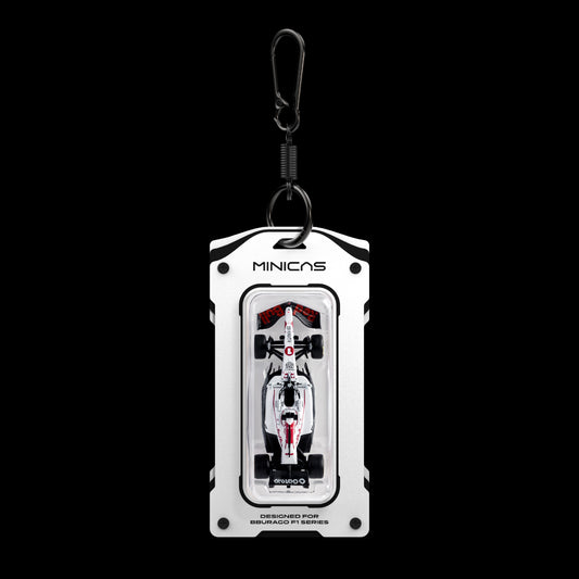 FORM-TAG 64 | Formula 1 Model Car Keychain Display Case - White Version - Red Bull Racing Japanese GP
