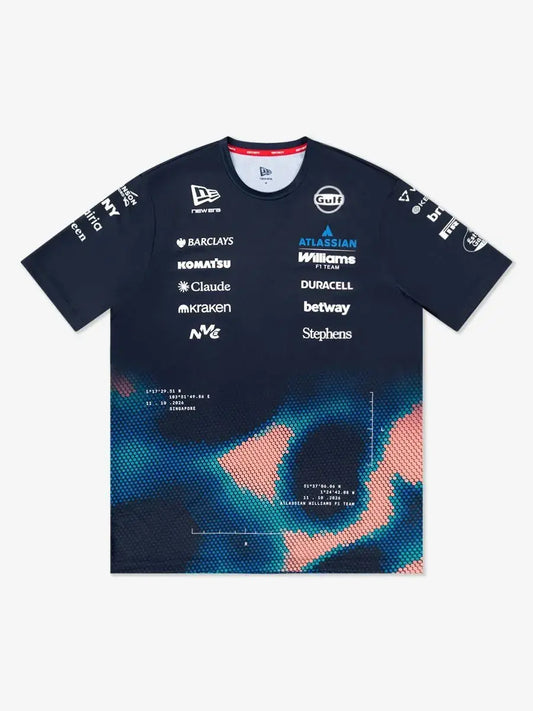 [Pre-Order] Williams Racing 2026 Team Singapore GP Tech T-Shirt