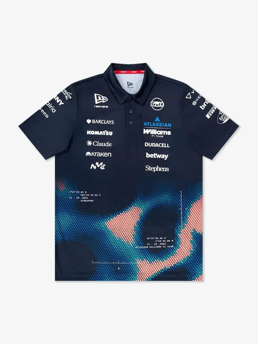 [Pre-Order] Williams Racing 2026 Team Singapore GP Tech Polo