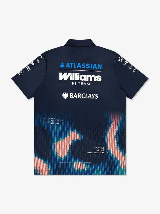 [Pre-Order] Williams Racing 2026 Team Singapore GP Tech Polo