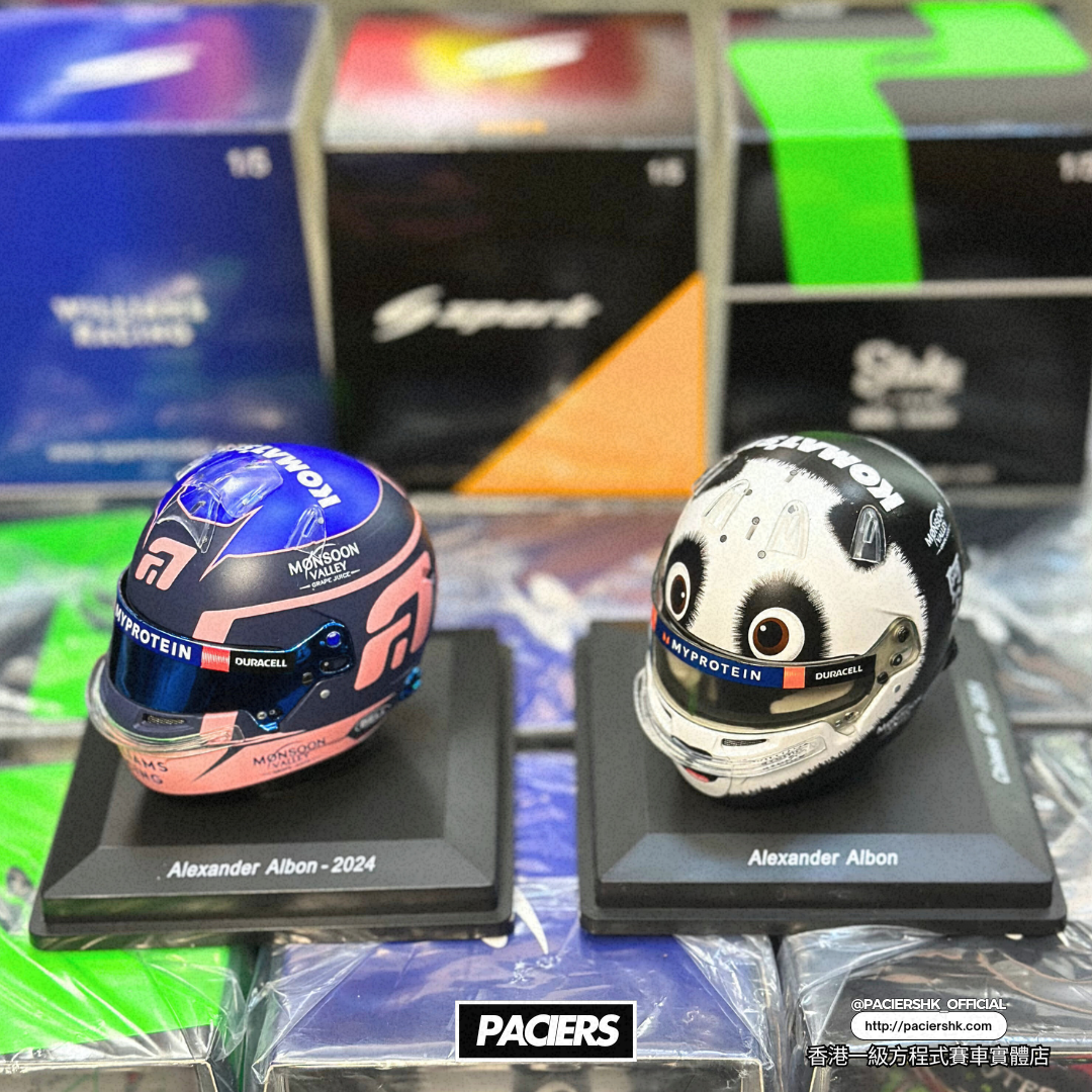 [In-Stock] Spark 1:5 Williams Racing 2024 Alex Albon Season Helmet Model