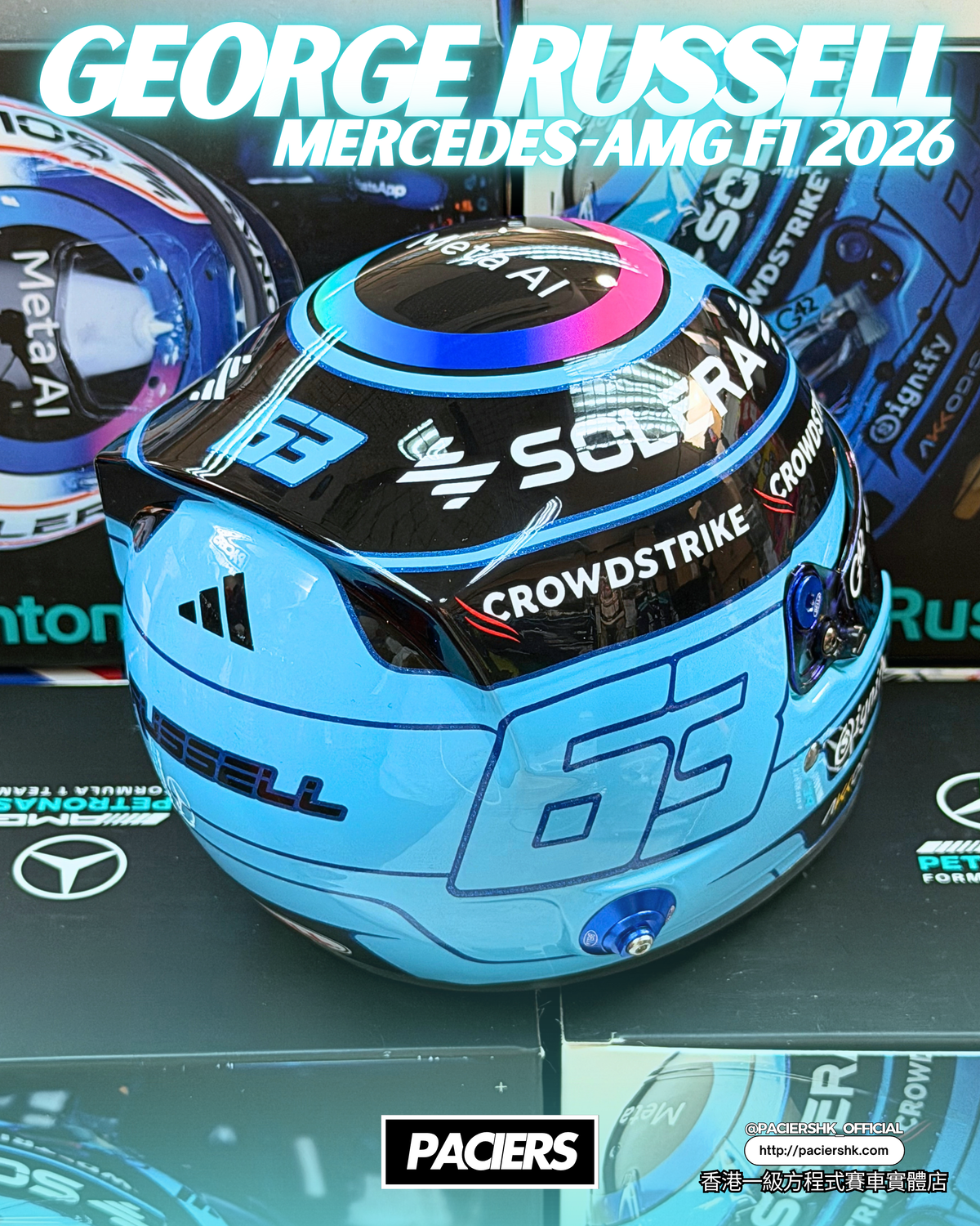 Mercedes-AMG F1 2026 George Russell Helmet 1:2