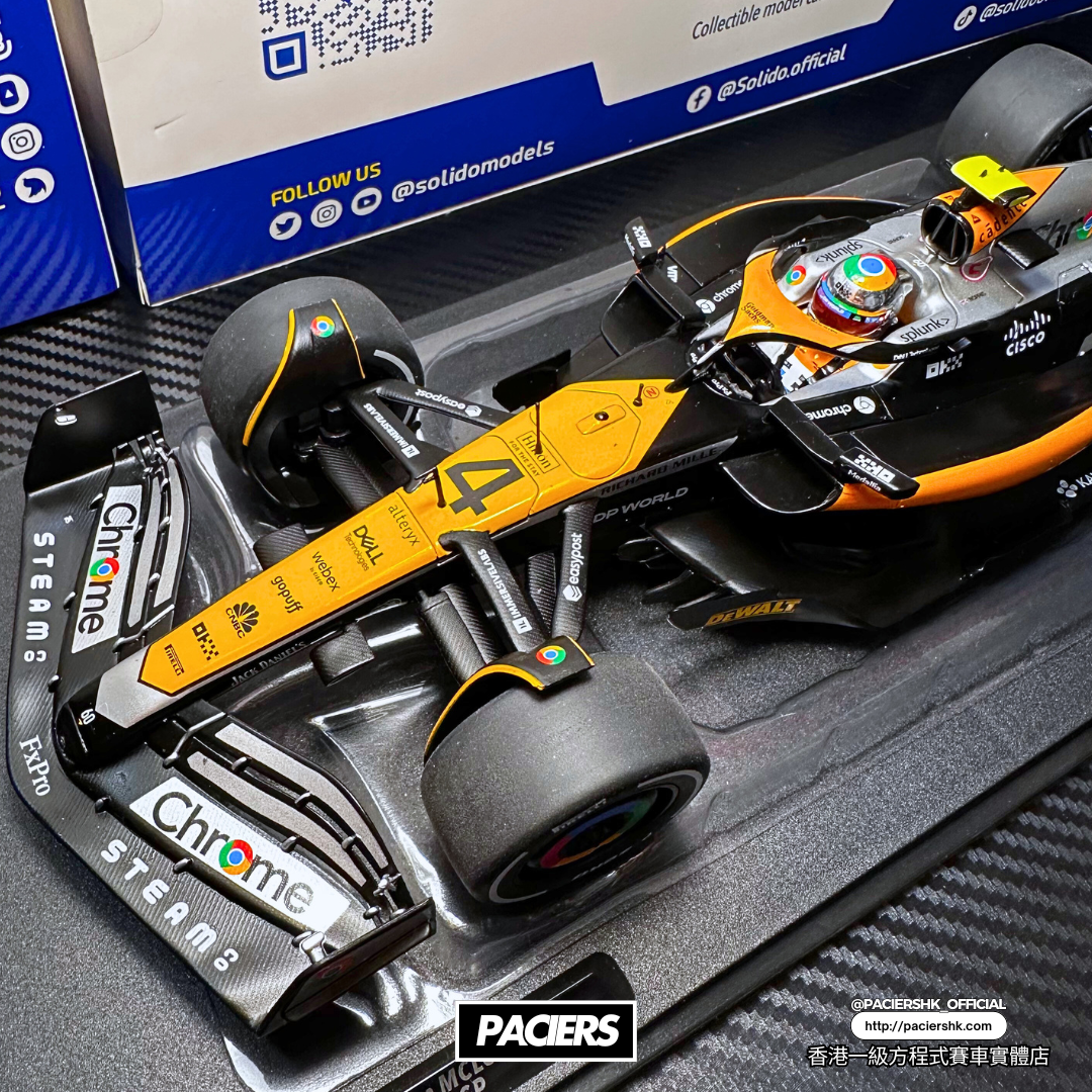 [IN STOCK] Solido 1:18 McLaren F1 2023 MCL60 British GP Special Livery