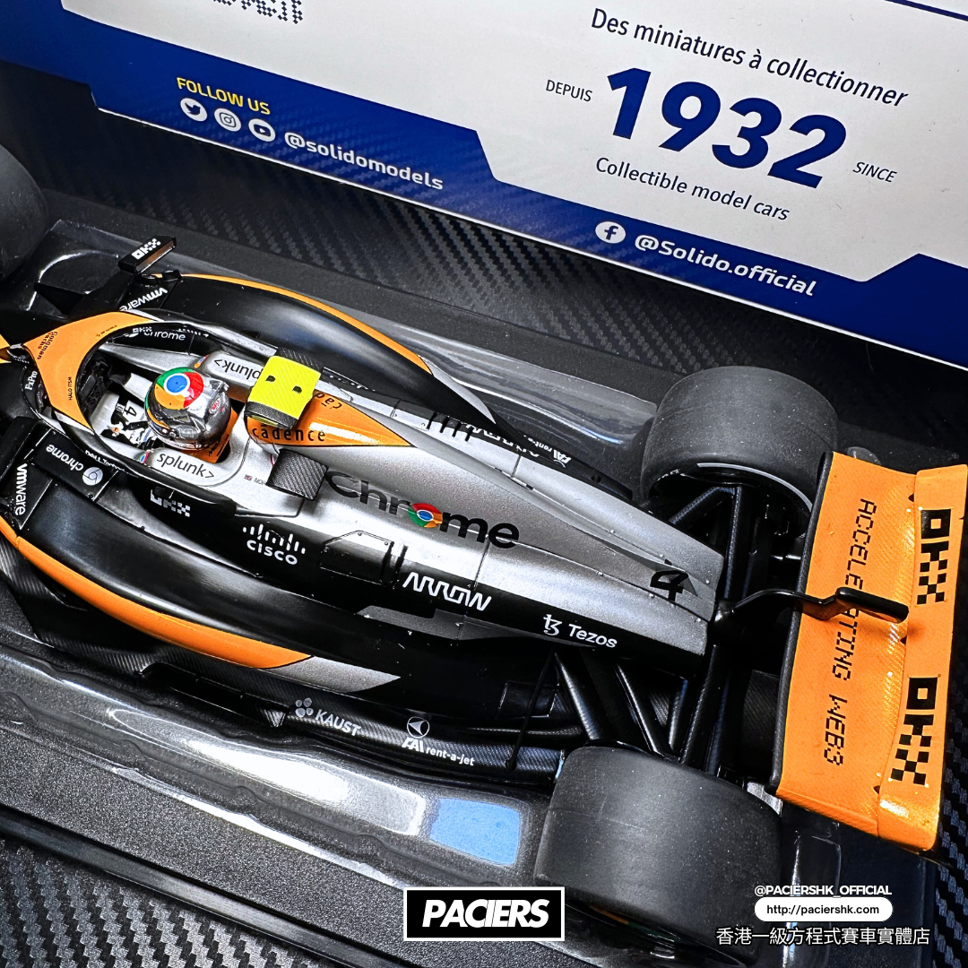 [IN STOCK] Solido 1:18 McLaren F1 2023 MCL60 British GP Special Livery