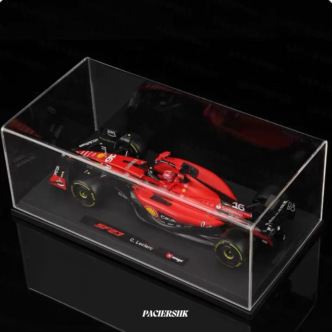 Bburago 1:18 Scuderia Ferrari 2023 SF-23 with Drivers & Showcase