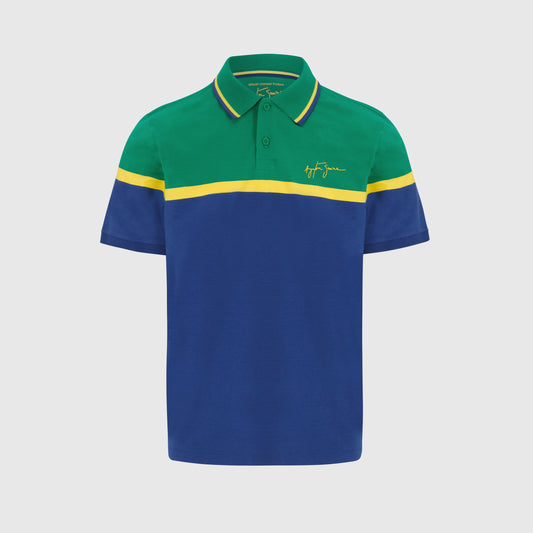 [Pre-Order] Ayrton Senna Stripe Polo