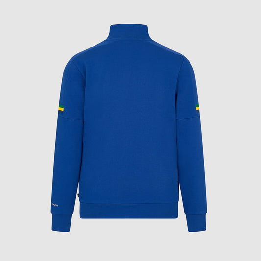 [Pre-Order] Ayrton Senna Stripe 1/4 Zip Sweater