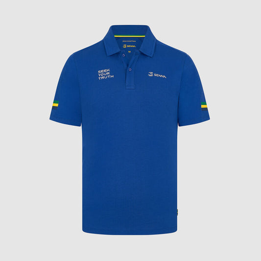 [Pre-Order] Ayrton Senna Stripe Polo (2 Colours)