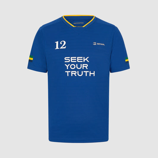 [Pre-Order] Ayrton Senna Stripe Football T-shirt