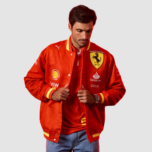 [Pre-Order] Scuderia Ferrari 2024 Team Varsity Jacket