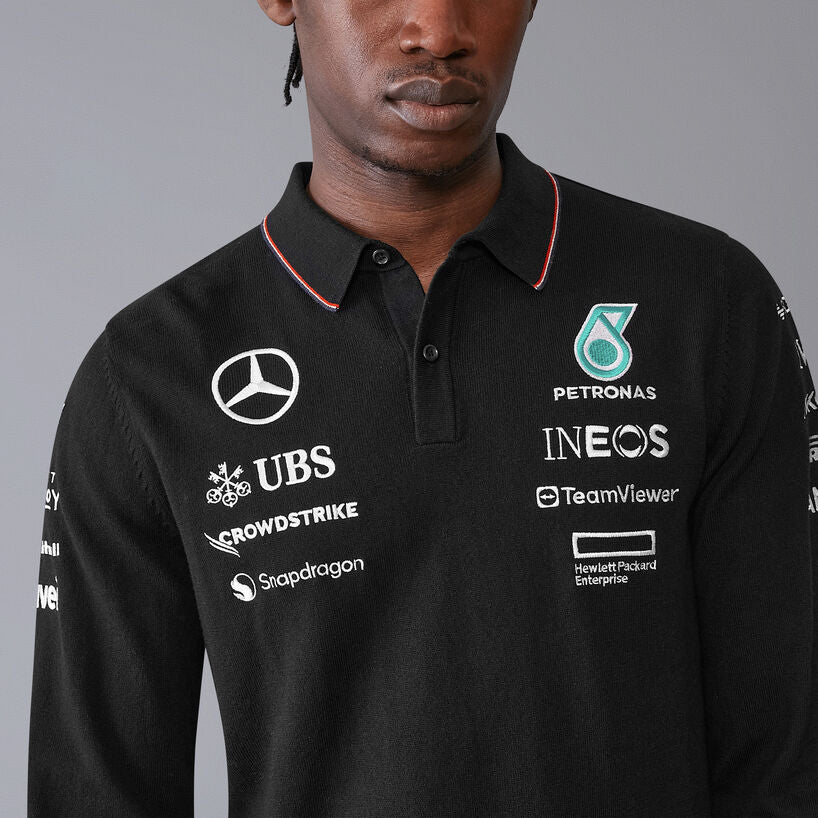 [Pre-Order] Mercedes-AMG F1 2024 Team Long Sleeve Polo