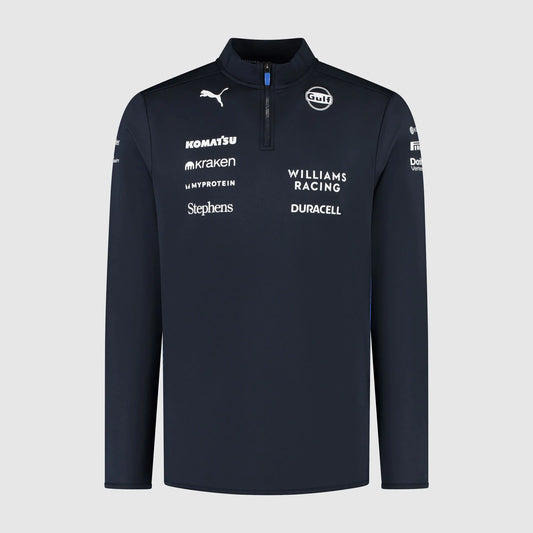 [Pre-Order] Williams Racing 2025 Team 1/4 Zip Sweater