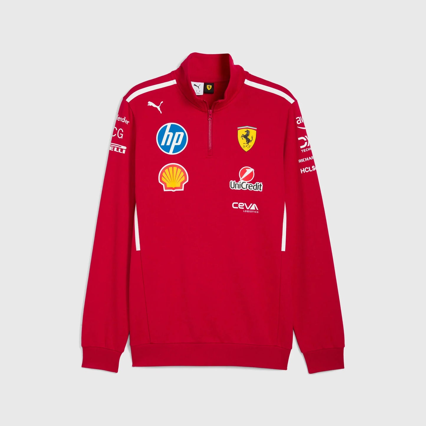 [Pre-Order] Scuderia Ferrari 2025 Team 1/2 Zip Sweater