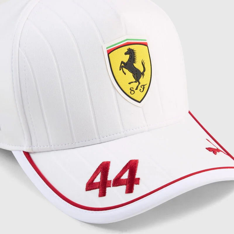 [Pre-Order] Scuderia Ferrari 2025 Lewis Hamilton Cap - White