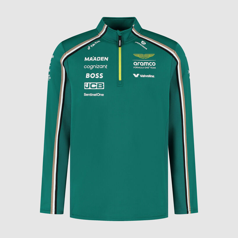 [Pre-Order] Aston Martin F1 2025 Team 1/4 Zip Sweater