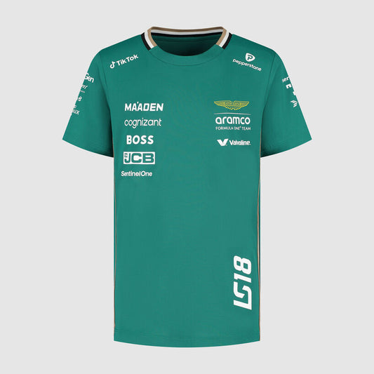 [Pre-Order] Aston Martin F1 2025 Lance Stroll T-Shirt - Kids