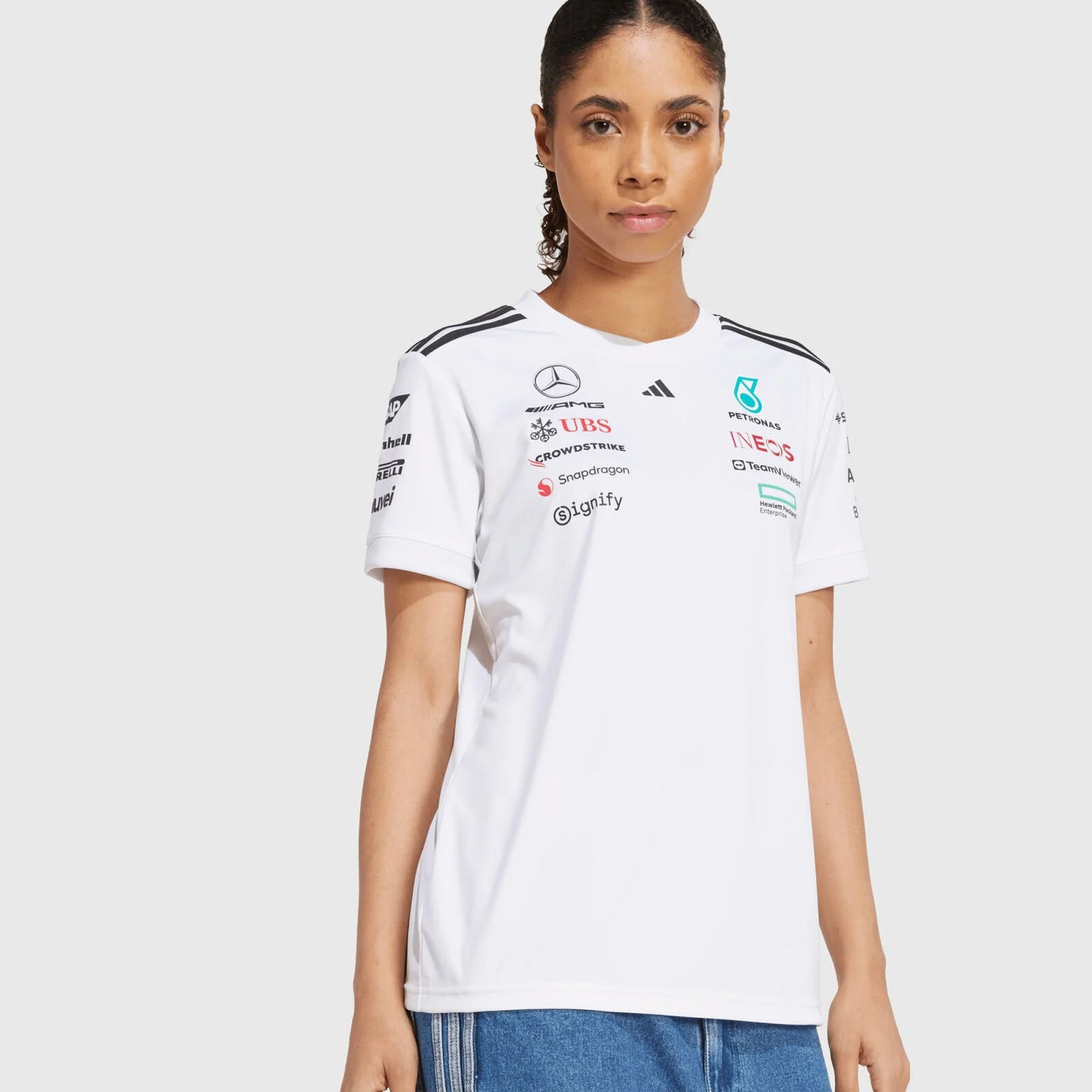 [Pre-Order] Mercedes-AMG F1 2025 Adidas Team T-Shirt - Womens (2 Colours)