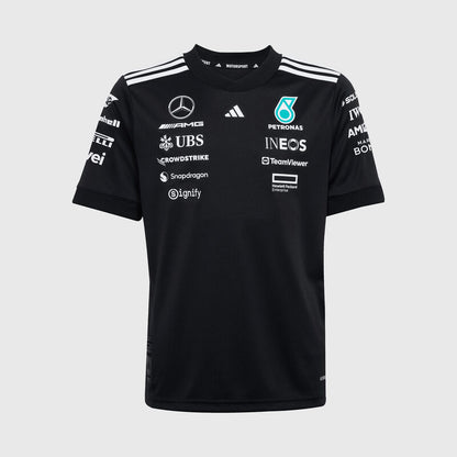 [Pre-Order] Mercedes-AMG F1 2025 Adidas Team T-Shirt - Kids (2 Colours)