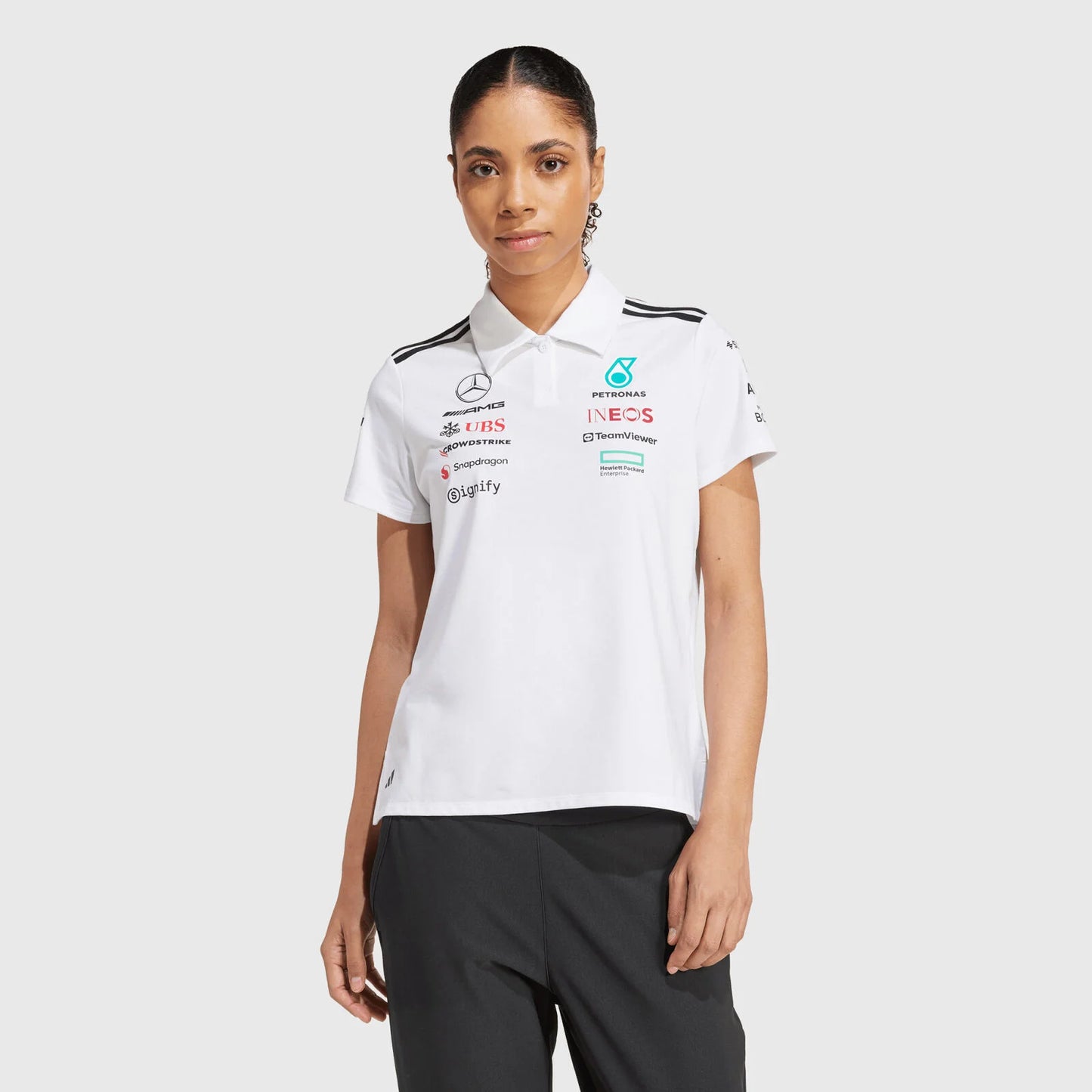 [Pre-Order] Mercedes-AMG F1 2025 Adidas Team Polo - Womens (2 Colours)