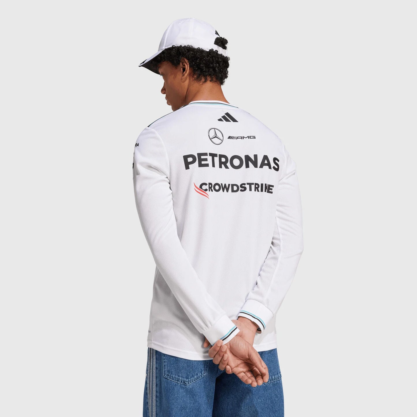 [Pre-Order] Mercedes-AMG F1 2025 Adidas Authentic Team Long Sleeve T-Shirt (2 Colours)